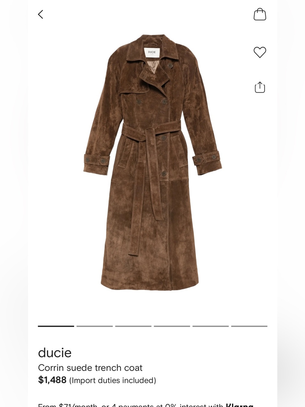 Ducie corrin suede jacket